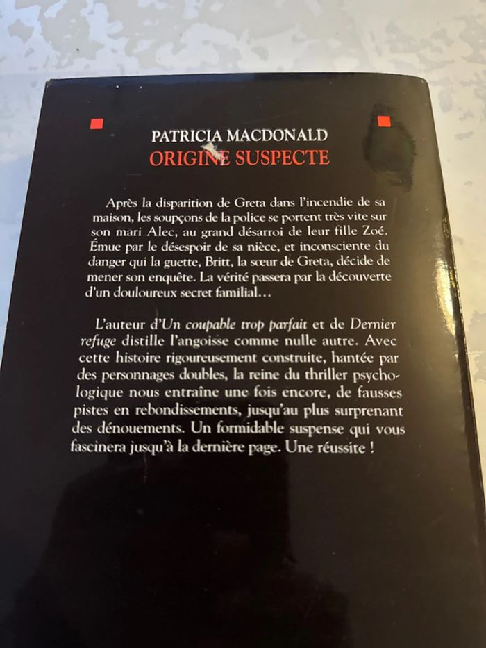 Livre origine suspecte - Patricia macdonald - photo numéro 5