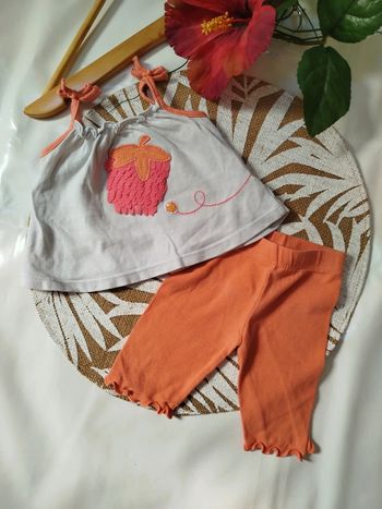 Ensemble débardeur legging fraise 🍓