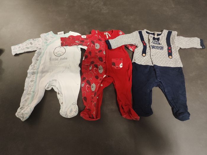 Lot de 3 pyjamas légers bébé – Taille 3 mois – Orchestra