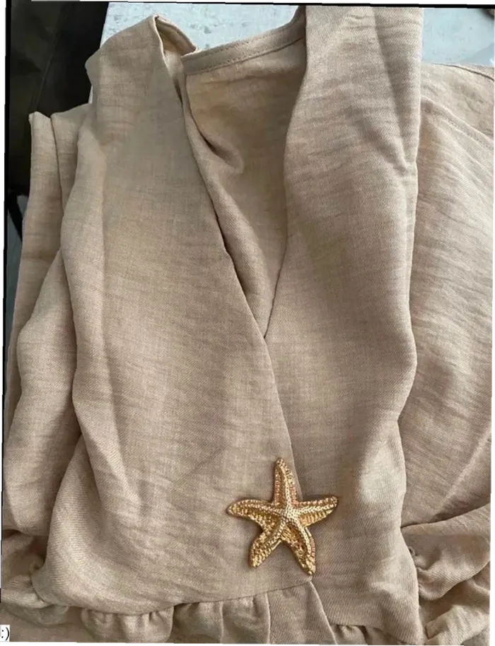 Ensemble Femme Deux Pièces Beige - Haut Sans Manches Pantalon Large - Taille M Neuf Jamais Porté - photo numéro 3