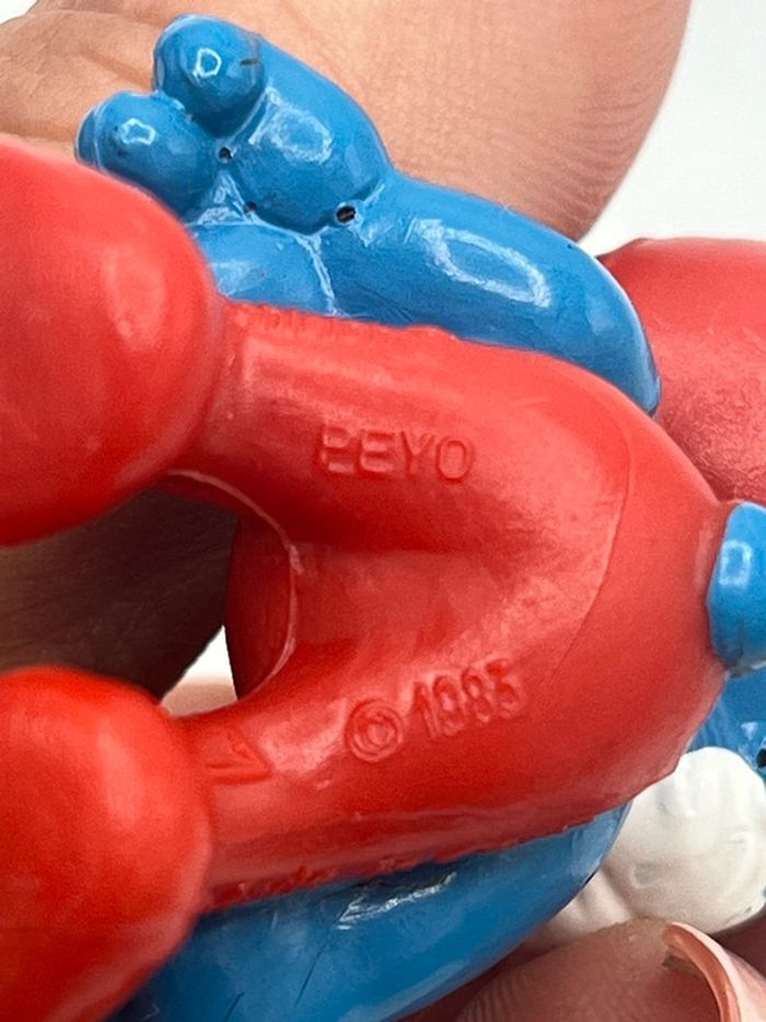 Grand schtroumpfs pipe cadeau Quick 1983 - photo numéro 4