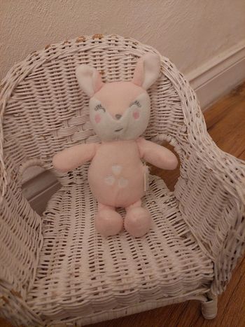 Petite peluche faon biche rose Sergent Major
