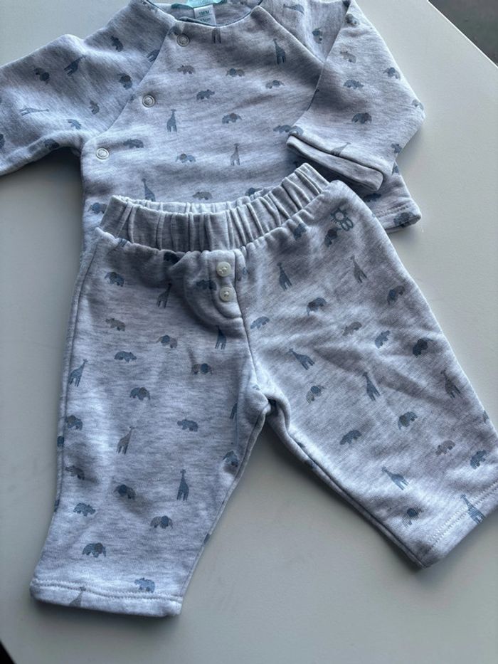 Ensemble bébé garçon Obaïbi 1M - photo numéro 2