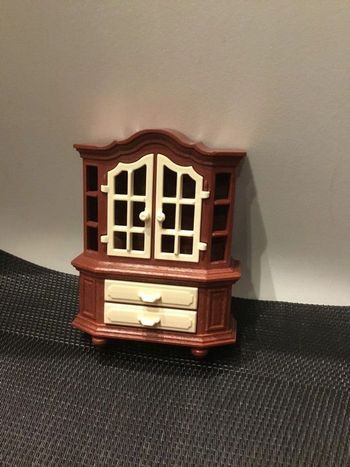 Playmobil buffet vaisselier marron salon 5327 maison traditionnelle 1900 belle époque