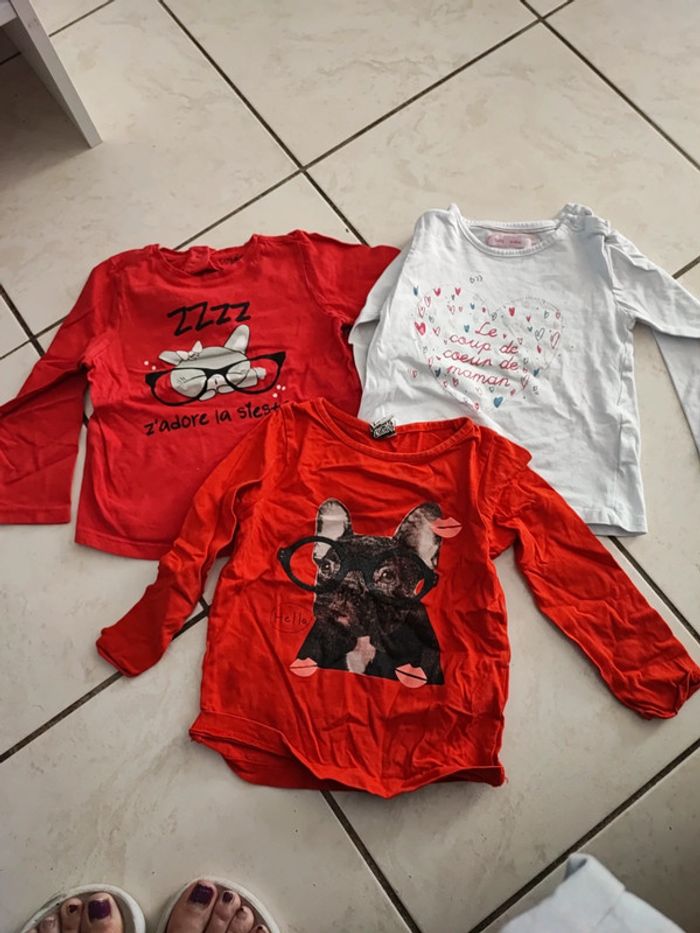 Lot t-shirts 24 mois
