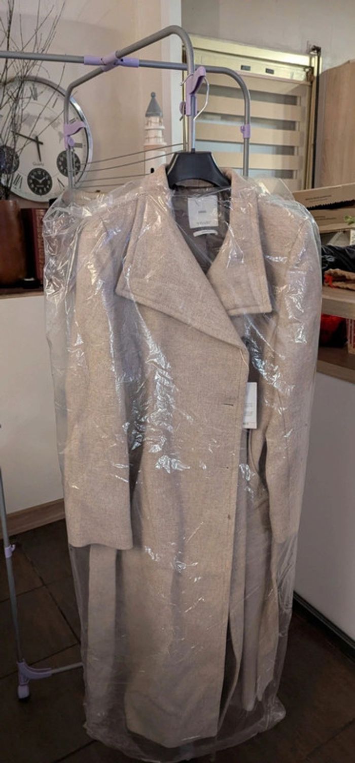 Manteau mango laine manteco Taille 42 - XL · Neuf avec étiquette, beige, crème