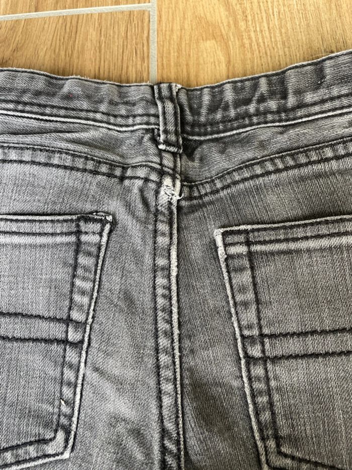 Short slim jean noir délavé fille 7 ans - photo numéro 4