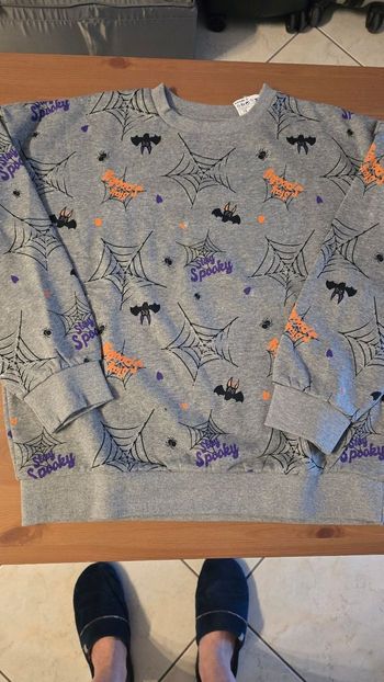 Neuf (non porté) 🏷😍🤩🕸🪳🕷sweat molleton "halloween" 12 ans fille🪳🕸🕷