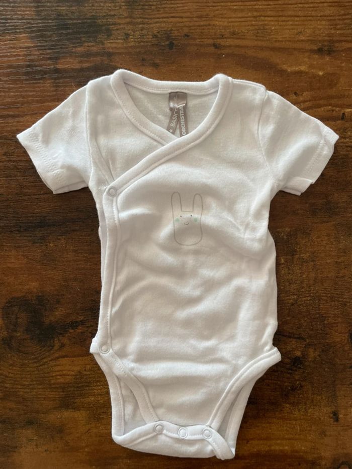 Lot de 6 bodies blancs à manches courtes - photo numéro 2