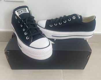 Converse basse noire Platerforme