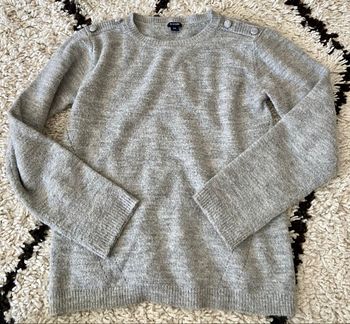 Pull couleur gris taille 10 ans marque kiabi