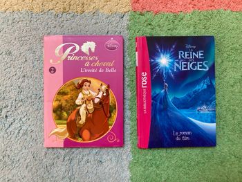 Lot de 2 livres romans Princesses Disney - 8/10 ans