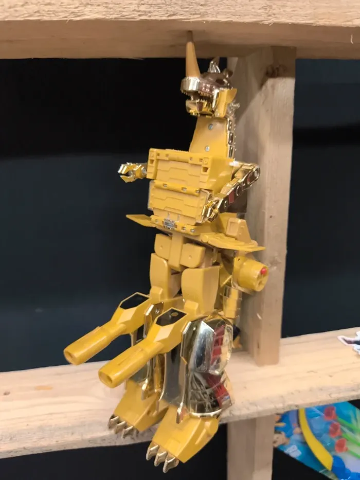 Robot boot Takara 1995 dinosaure rex doré golden or brave goldran nagoya dragon power transformers - photo numéro 12