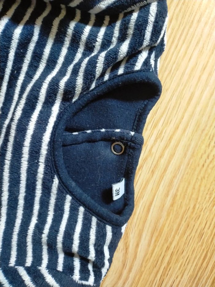 Pull marinière polaire matelassé 3 mois - photo numéro 4