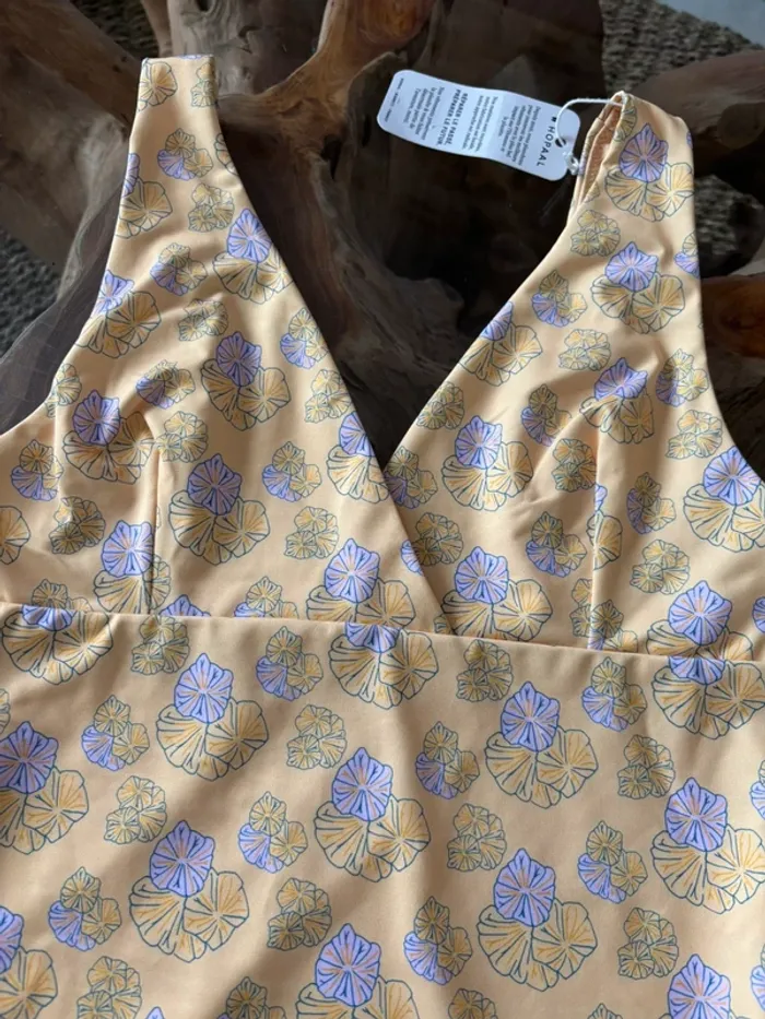 Maillot de bain 1 pièce Hopaal Rivage jaune vanille S - photo numéro 3