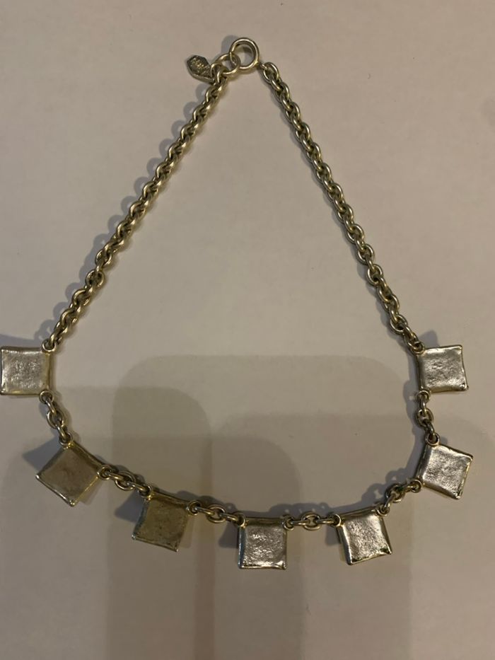 Collier carrés bleus - photo numéro 3