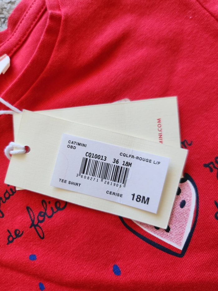 Tee-shirt rouge 18 mois Catimini - photo numéro 3