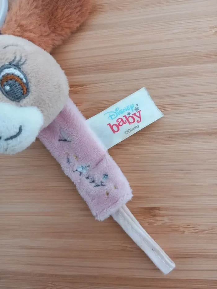 Peluche doudou marionnette Lady avec un attache tututte - photo numéro 9