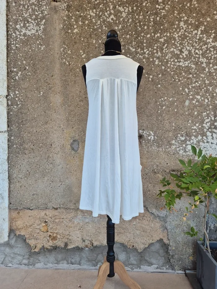 Robe / Tunique crème Taille unique ~40/42 - photo numéro 2