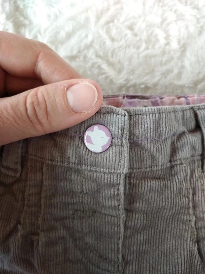 Pantalon velours Fille 3 mois Biche Baby club - photo numéro 7