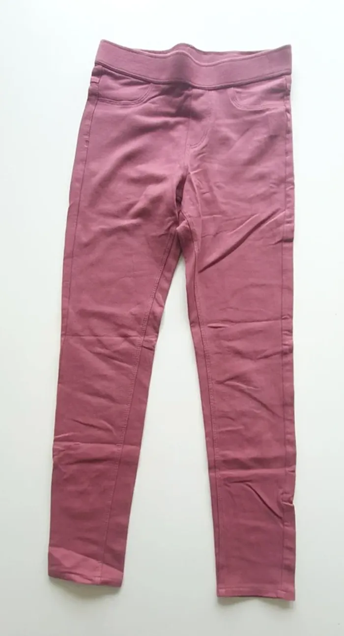 Jegging vieux rose Kiabi 10 ans - photo numéro 2