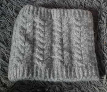 Cache cou polaire gris mixte