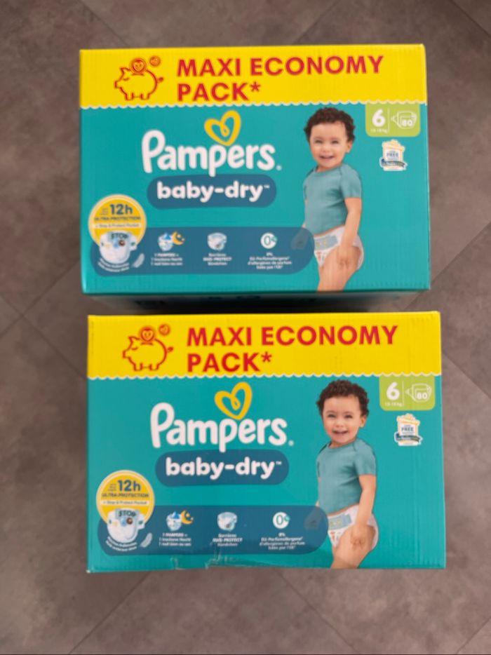 160 couches Pampers baby dry 6 remise 30% code zen30