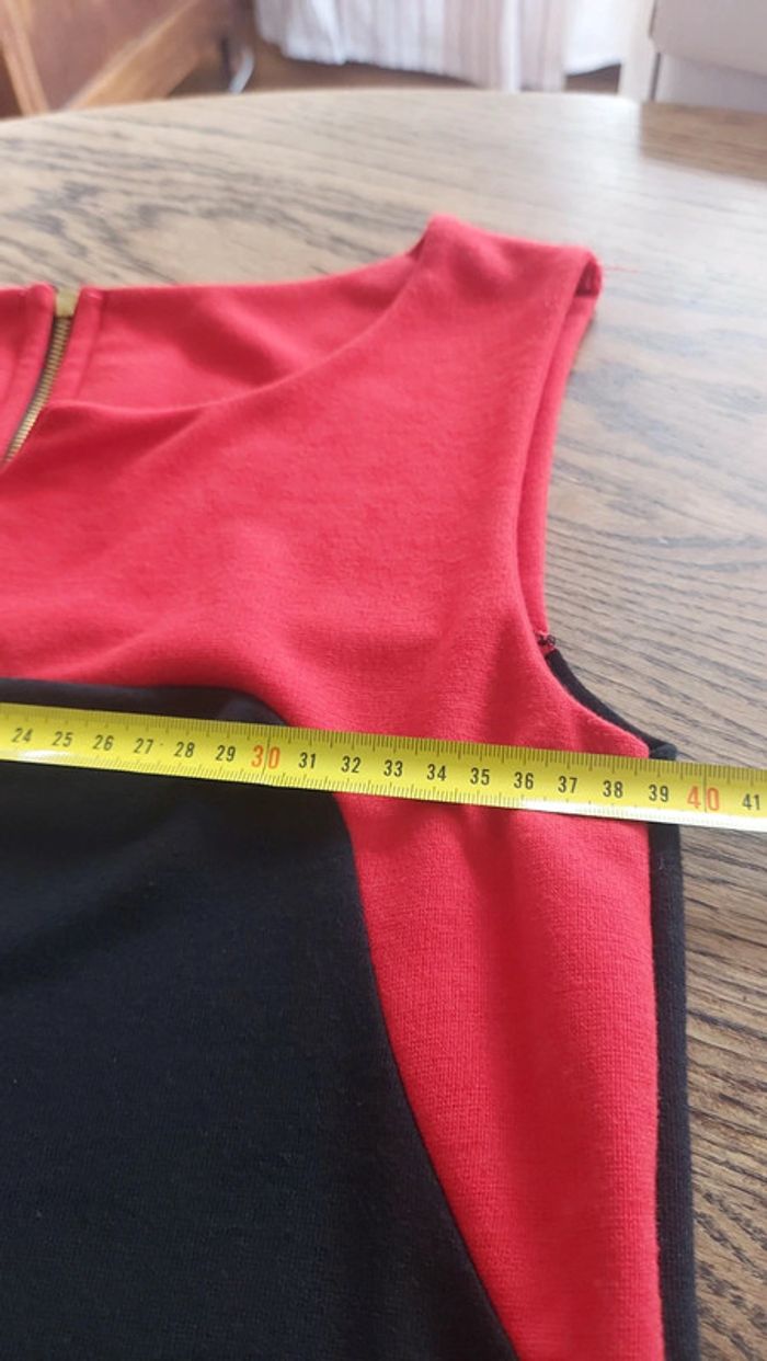 Robe Yessica rouge et noire t 38 neuve - photo numéro 13