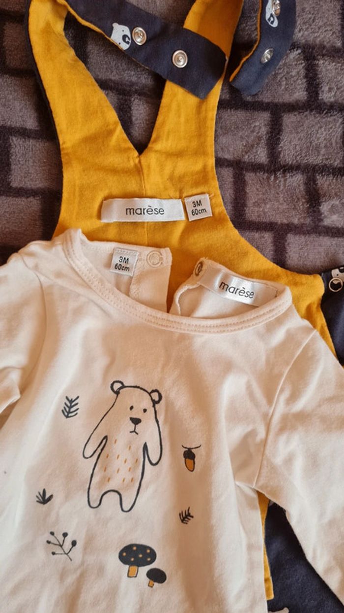 Ensemble salopette bodie Tee-shirt - photo numéro 2