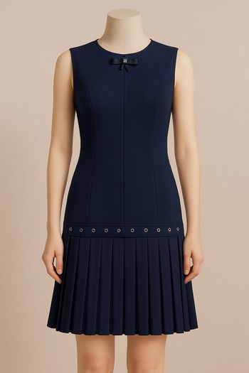 Robe bleu marine Rinascimento