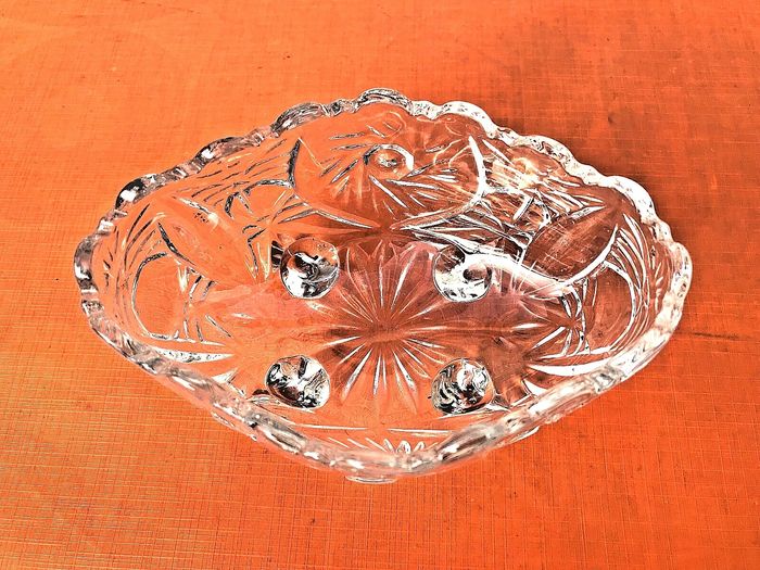 Années 1970 Deux coupelles oblongues baroques sur pied - photo numéro 5