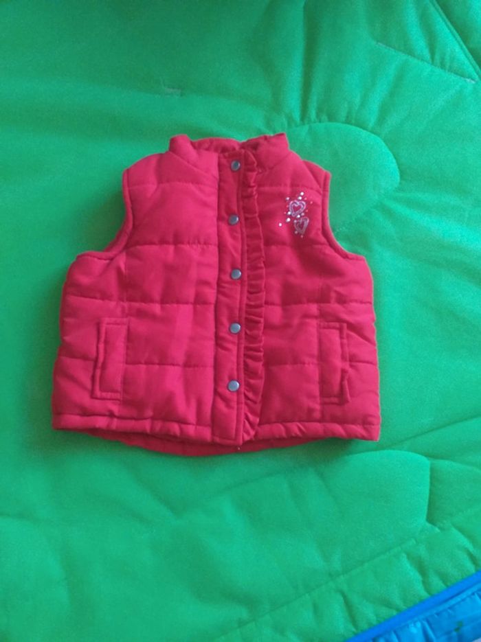 Doudoune sans manches fille 6 mois - photo numéro 2