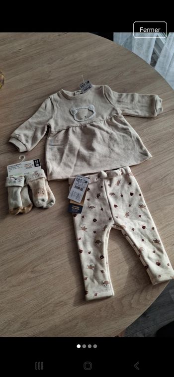 Ensemble fille kiabi  neuf