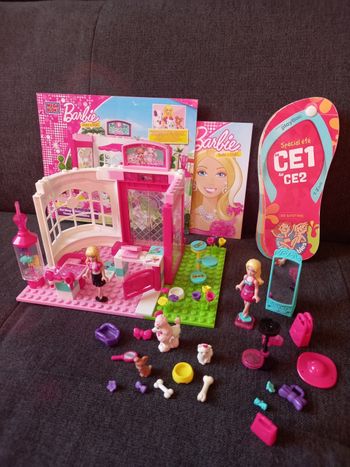 Lot barbie mega blocks pet shop Et accessoires experte tendance et incollables 7/8 ans