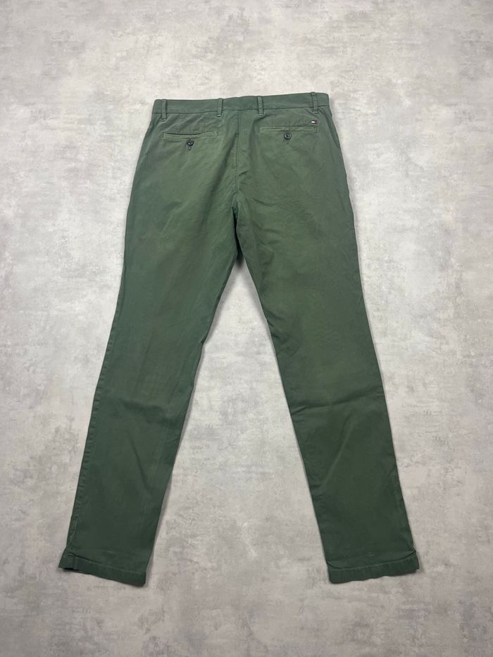 Chino Tommy Hilfiger vert kaki - Taille 40 homme - photo numéro 7