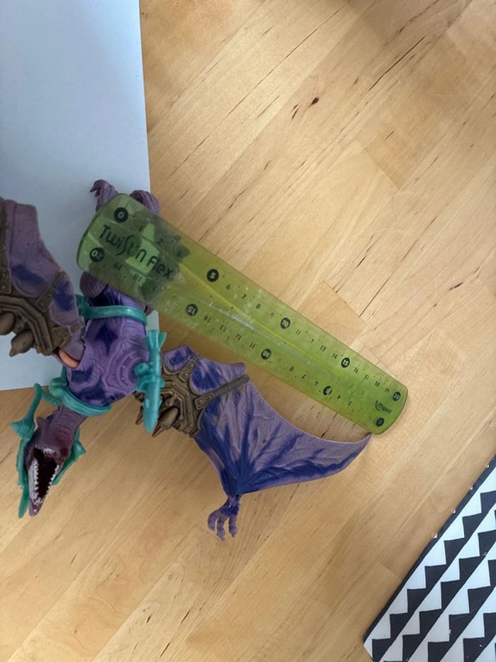 Vintage Chap Mei Beast Raider Pterodactyl Dinosaur Action Figure Purple - photo numéro 11