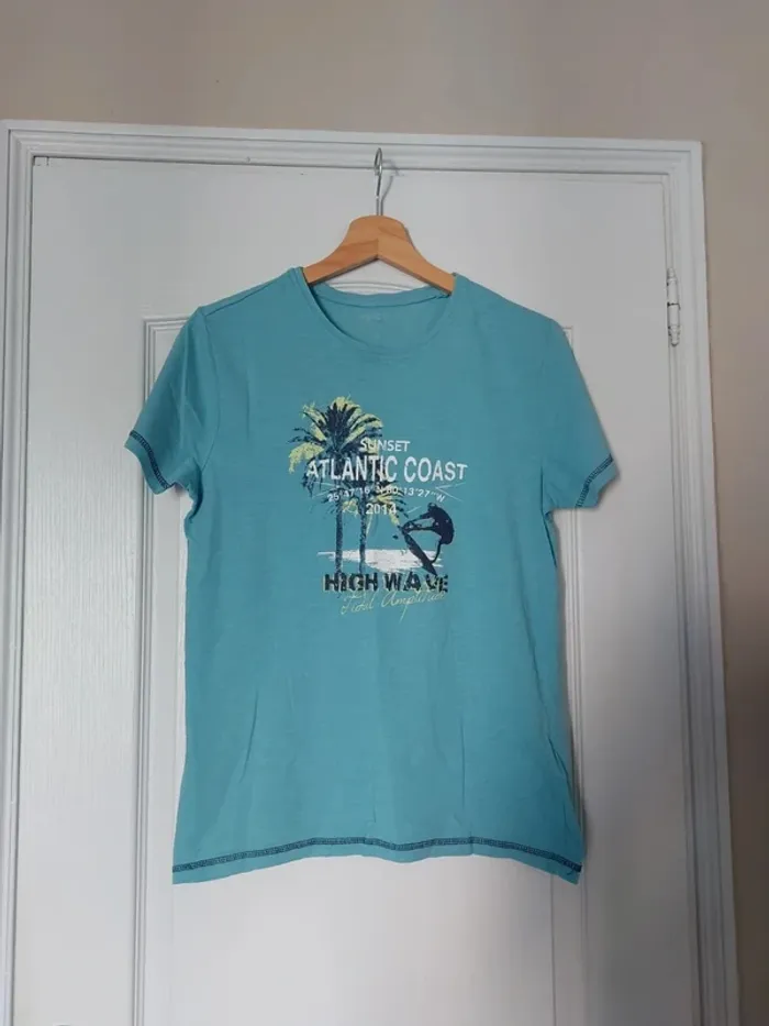 Tee-shirt bleu clair taille S