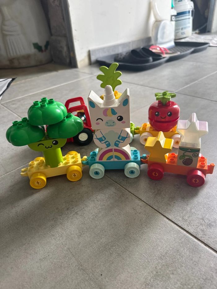 Lego duplo train fruit légume licorne - photo numéro 2