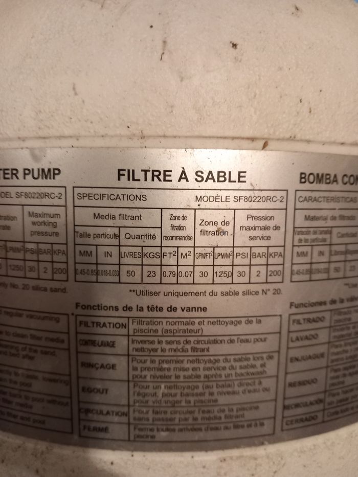 Cuve de pompe a sable - photo numéro 2