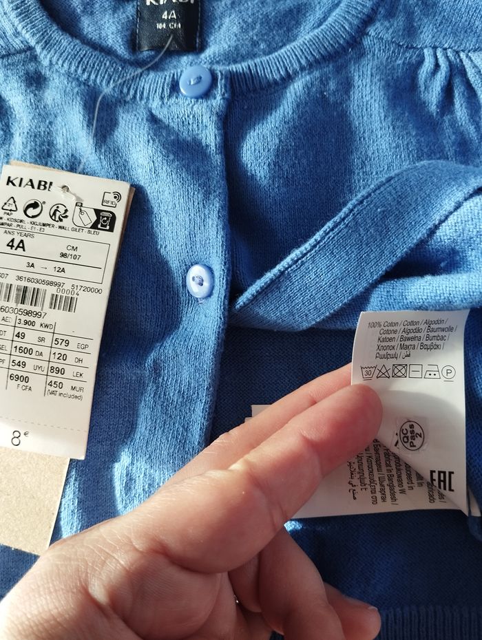 * Boléro bleu T4A Kiabi - photo numéro 3