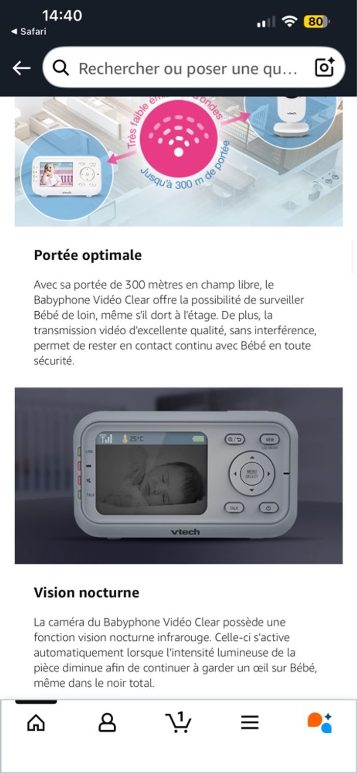 Babyphone Vtech - photo numéro 6