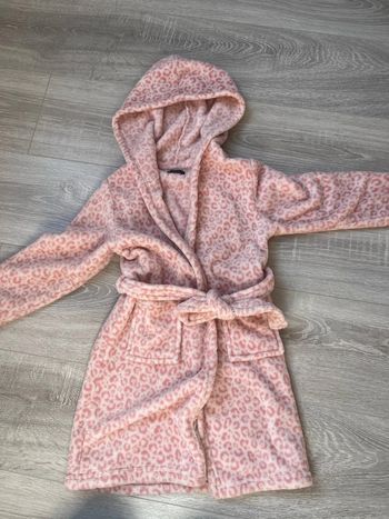 Peignoir de chambre fille rose 6 ans