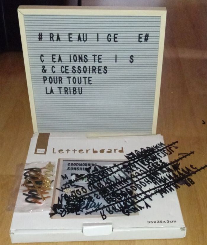 Letterboard hema