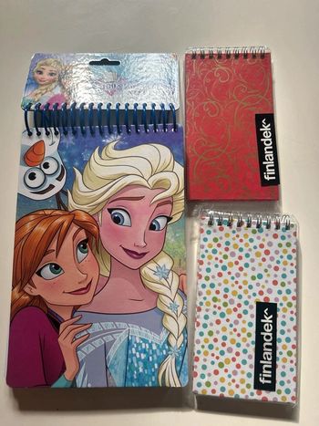 Bloc à dessin reine des neiges +2 petits blocs notes