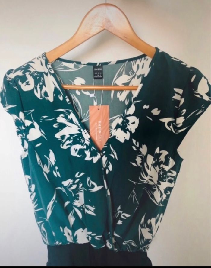 Body chemisier fleur classe taille 36 S neuf - photo numéro 6