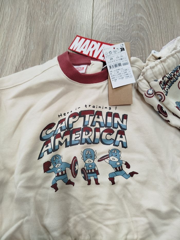 Ensemble captain america 2 ans neuf - photo numéro 4