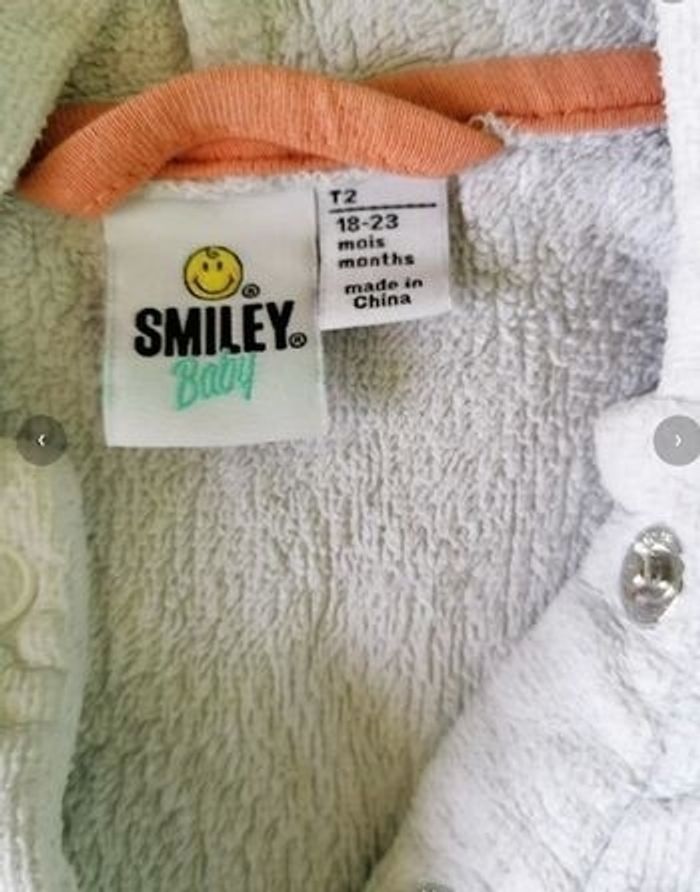 Cape sortie de bain Smiley bébé 18-23 mois - photo numéro 3