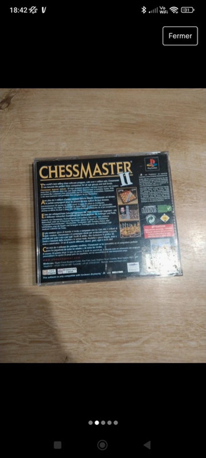 Chessmaster 2 ps1 - photo numéro 2
