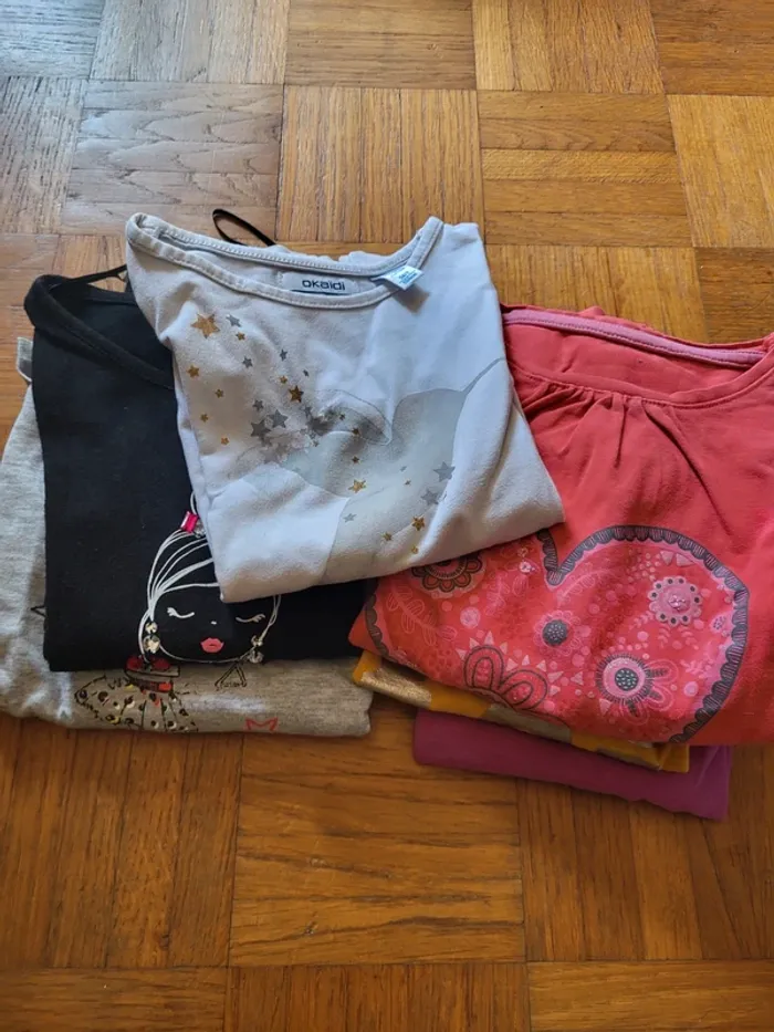Lot de 6 t-shirts manches longues