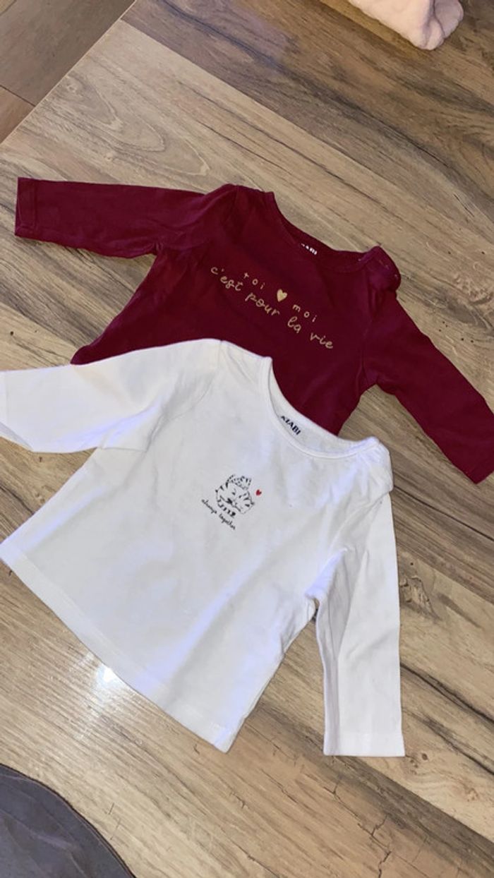 2 tee shirts